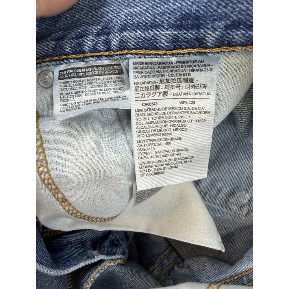 Levis 505 Jeans Mens 36x30 Blue Denim Straight Leg Medium Wash Classic Fit Pants